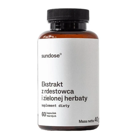 Sundose Duizendknoop en groene thee extract harde capsules, 60 stuks.