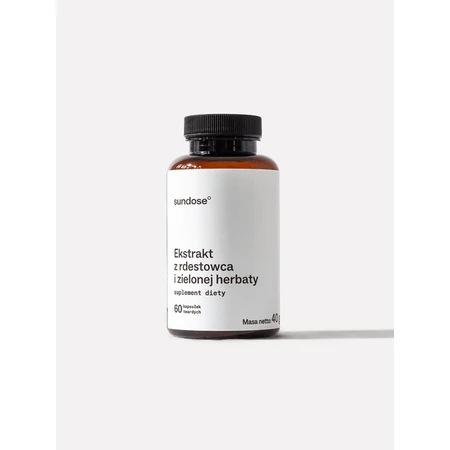 Sundose Duizendknoop en groene thee extract harde capsules, 60 stuks.