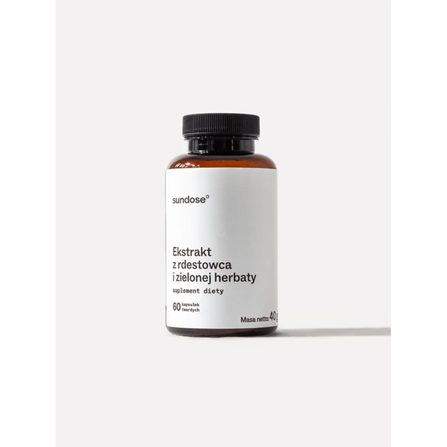 Sundose Duizendknoop en groene thee extract harde capsules, 60 stuks.