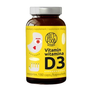 Diet-Food Women Vitamin D3, capsules, 180 pcs.