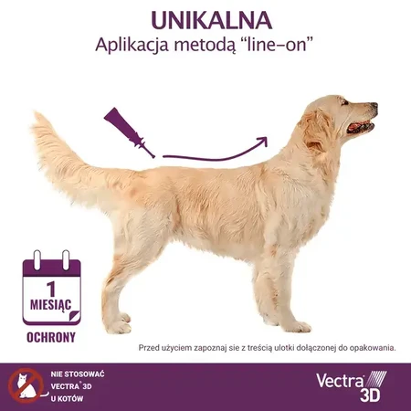 Vectra 3D Solution für Hunde 1,5 - 4 kg, Parasitenschutz, Pipetten, 3 Stück.