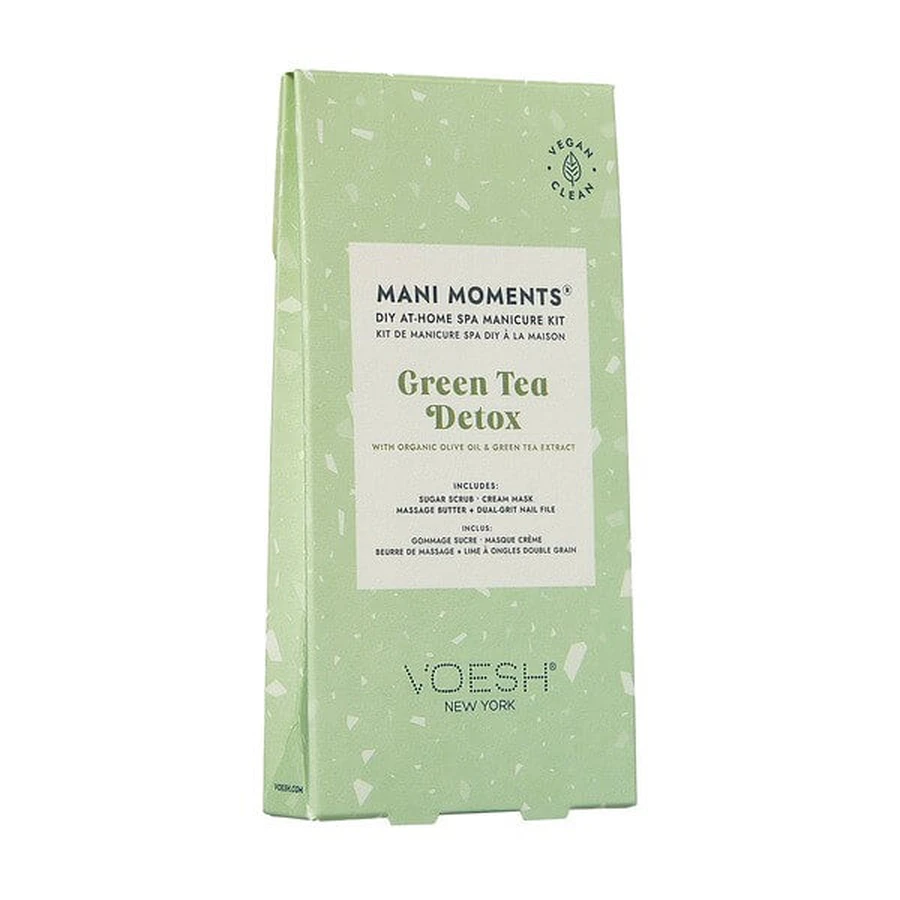 Voesh, Mani Moments, set de manicura, Green Tea Detox, 4 pcs.