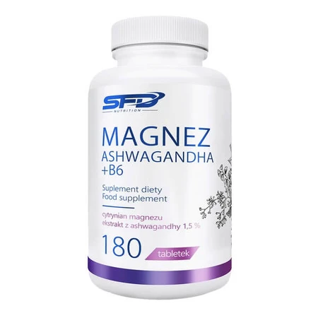 2x SFD Magnesium Ashwagandha + B6 set, tablets, 180 pcs.