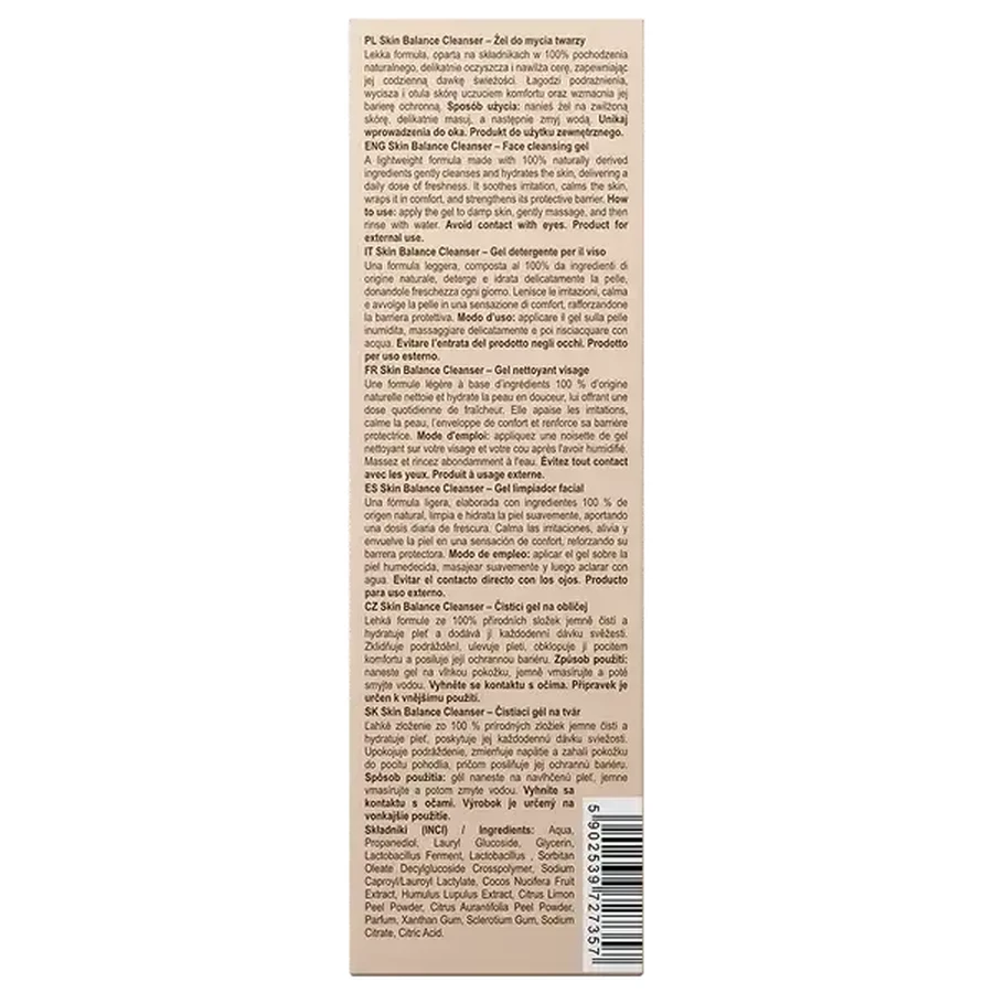 Nacomi Ethic Care Skin Balance, gel lavacara, 100 ml