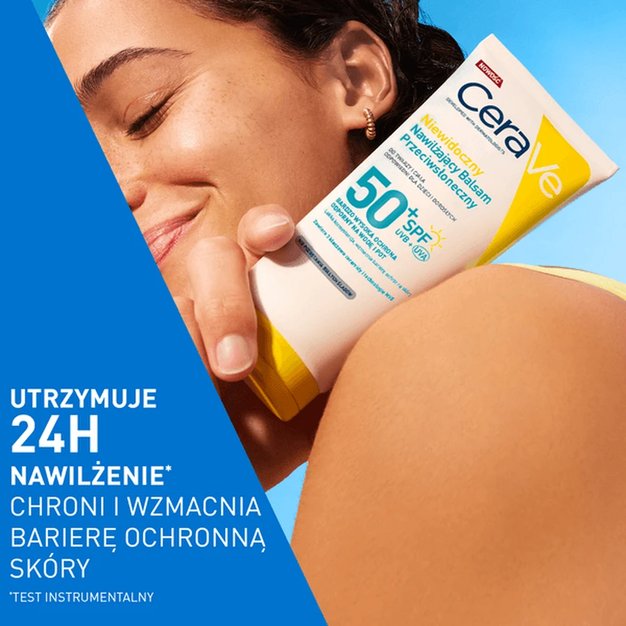 CeraVe, onzichtbare, hydraterende zonnebrandlotion SPF50+, 177 ml