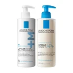 La Roche Posay Lipikar Kit, Syndet AP+, rückfettende Reinigungscreme gegen Hautirritationen, 400 ml + Baume AP+Max, Lotion mit potr