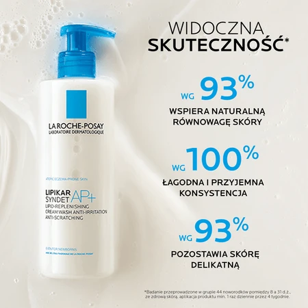 La Roche Posay Lipikar Kit, Syndet AP+, rückfettende Reinigungscreme gegen Hautirritationen, 400 ml + Baume AP+Max, Lotion mit potr