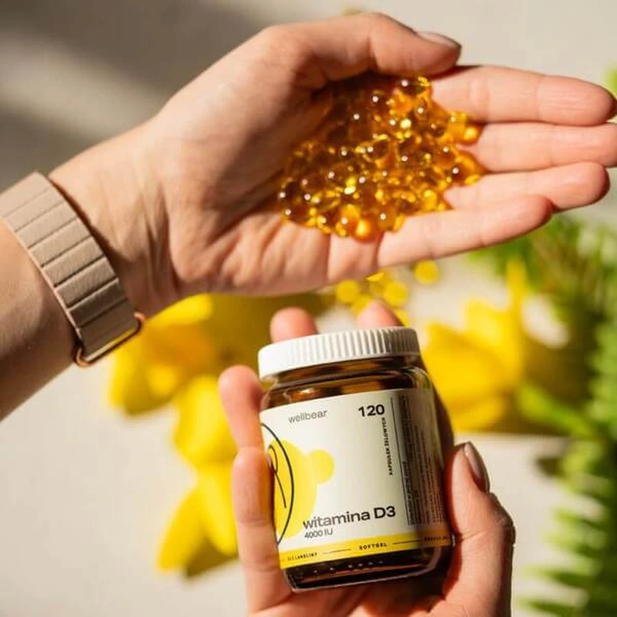 Wellbear Vitamin D3 4000 IU, capsules, 120 pcs.