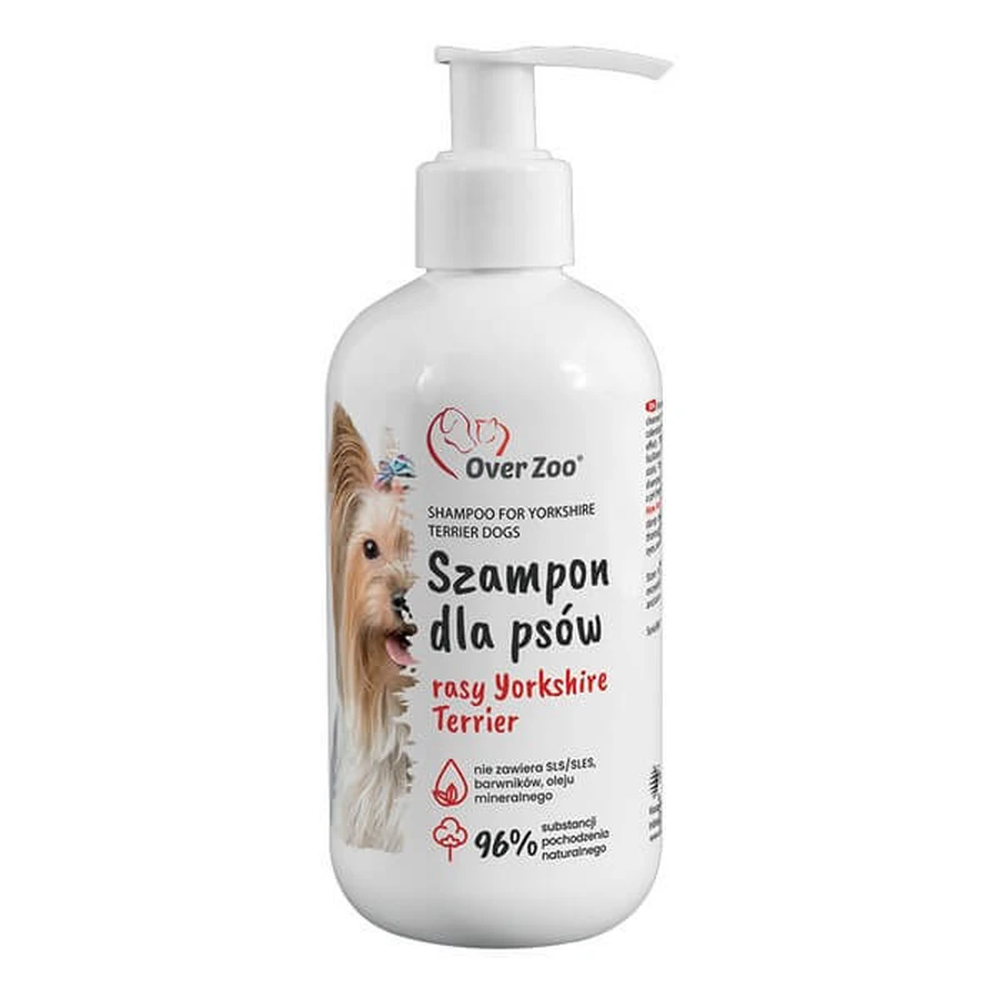 Over Zoo, champú para perros del consejo de Yorkshire Terrier, 250 ml