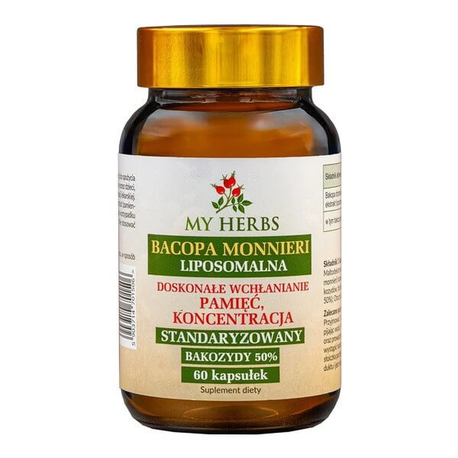 My Herbs Bacopa Monnieri Liposomal, cápsulas, 60 uds.