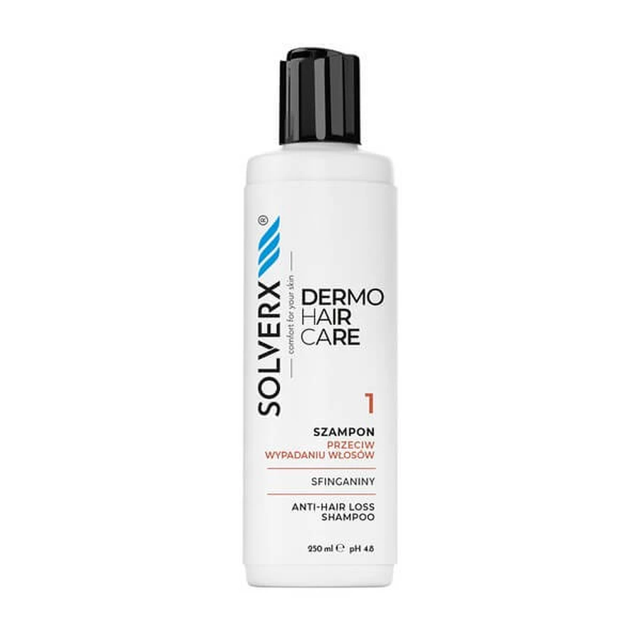 Solverx dermoHAIR, shampooing contre la chute des cheveux, 250 ml