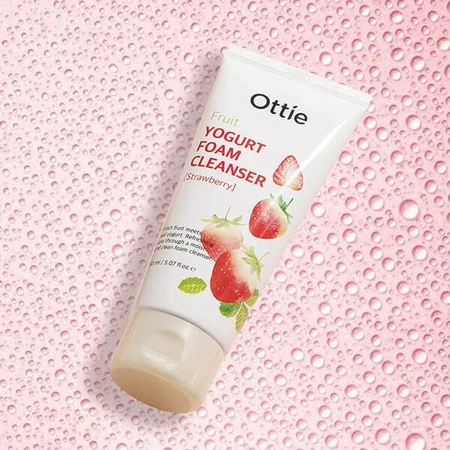 Ottie Fruit Yogurt, Gesichtsschaum, Erdbeere, 150 ml