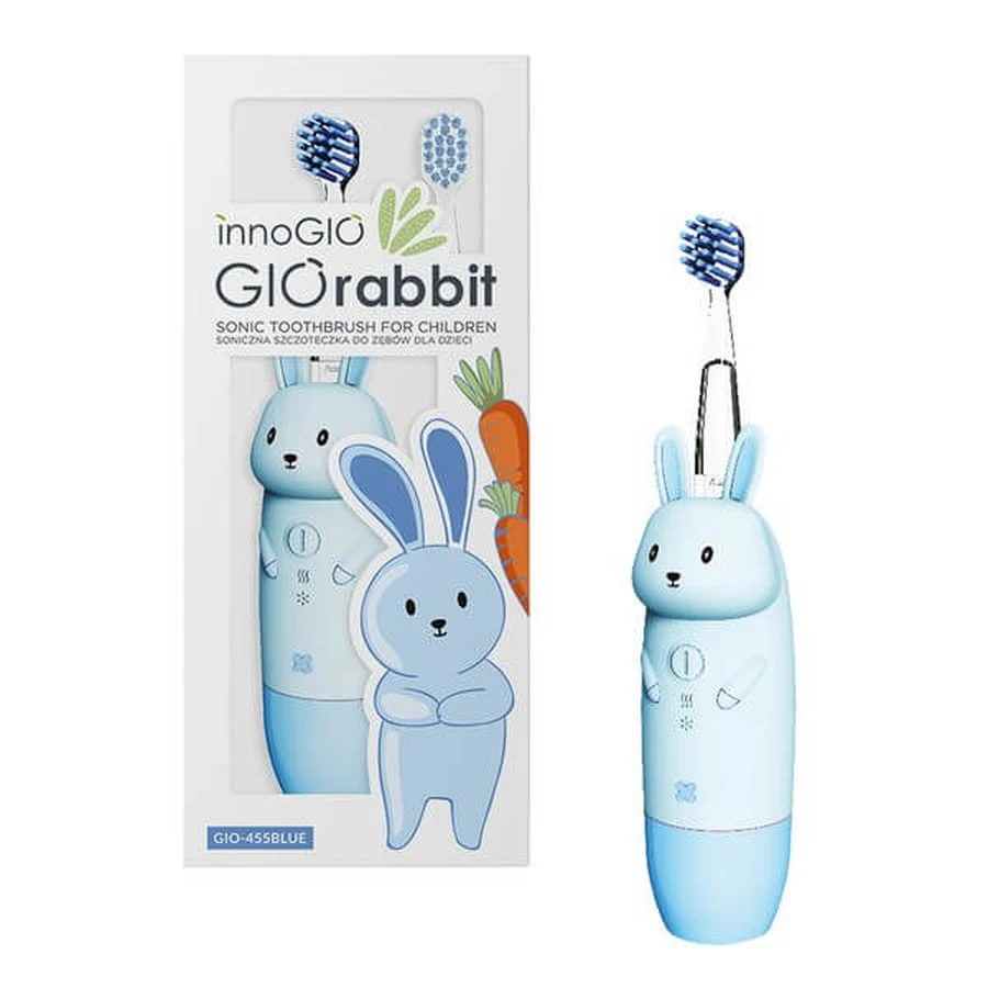 InnoGio, GIOrabbit sonic toothbrush for children GIO-455, 1 pc.