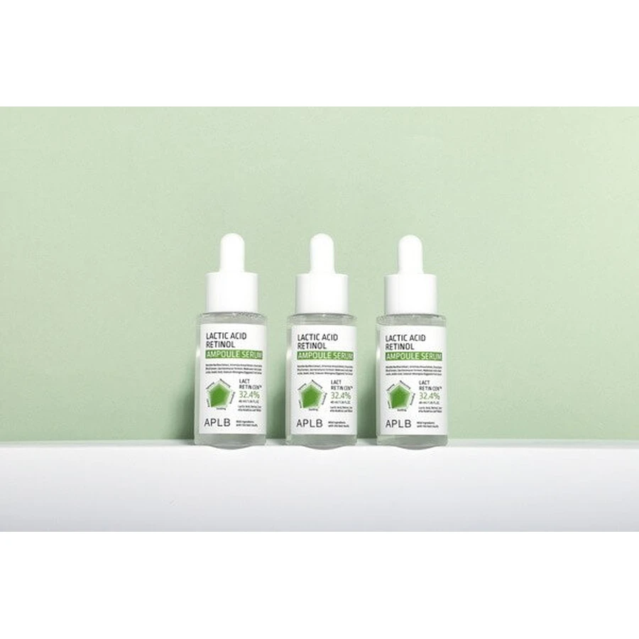 APLB Milchsäure-Retinol-Ampulle, glättendes Serum mit Milchsäure und Retinol, 40 ml