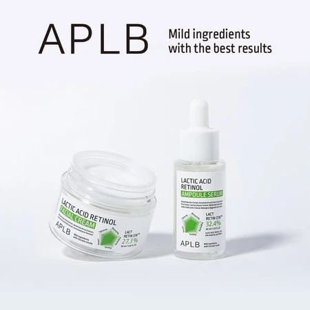 APLB Milchsäure-Retinol-Ampulle, glättendes Serum mit Milchsäure und Retinol, 40 ml