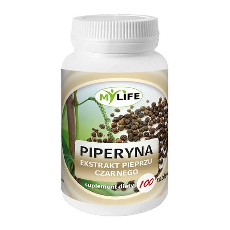 MyLife Piperyna Ekstrakt Pieprzu Czarnego, tabletki, 100 szt.: ceny i cechy