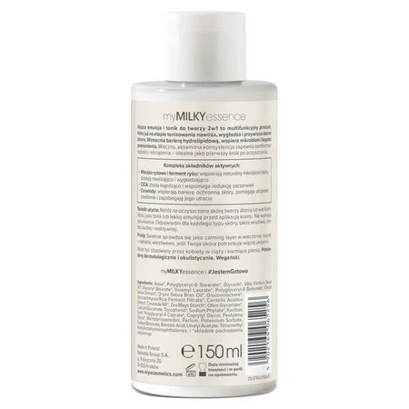 Miya Cosmetics myMILKYessence, soothing emulsion and facial toner 2-in-1, 150 ml