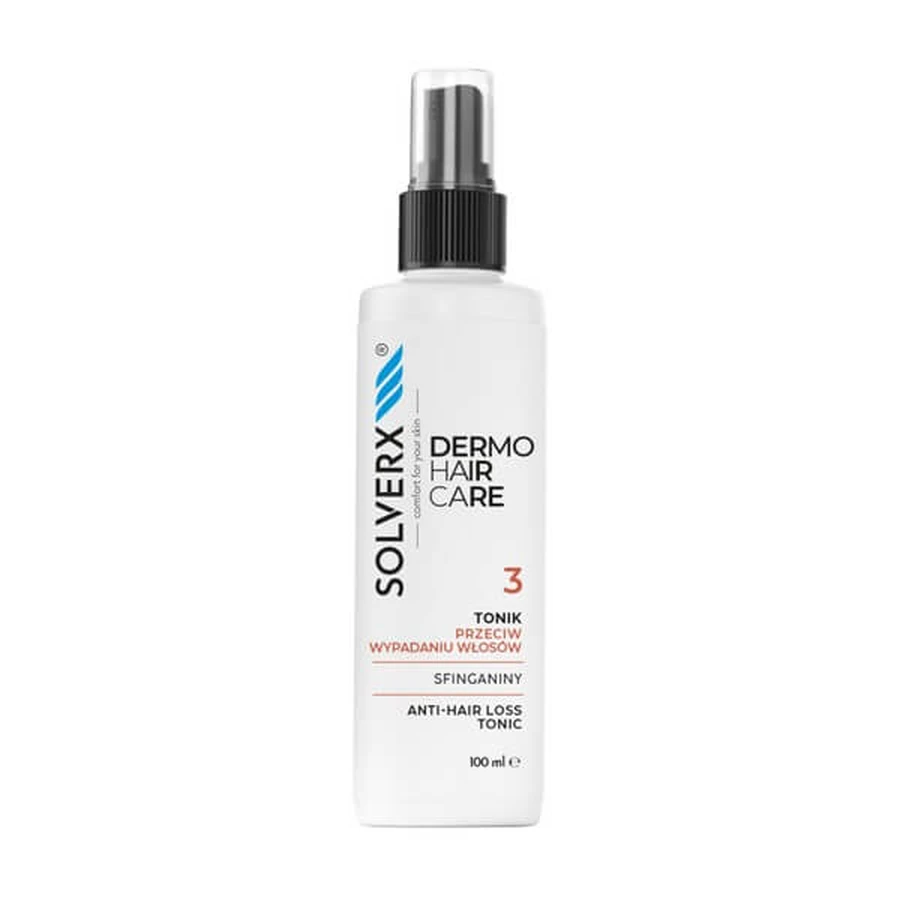 Solverx dermoHAIR, tónico para la caída del cabello, 100 ml