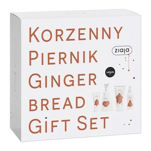 Set, Ziaja Spicy Gingerbread, wasschuim, 250 ml + body mist, 100 ml + douchegel, 160 ml + handcrème, 50 ml