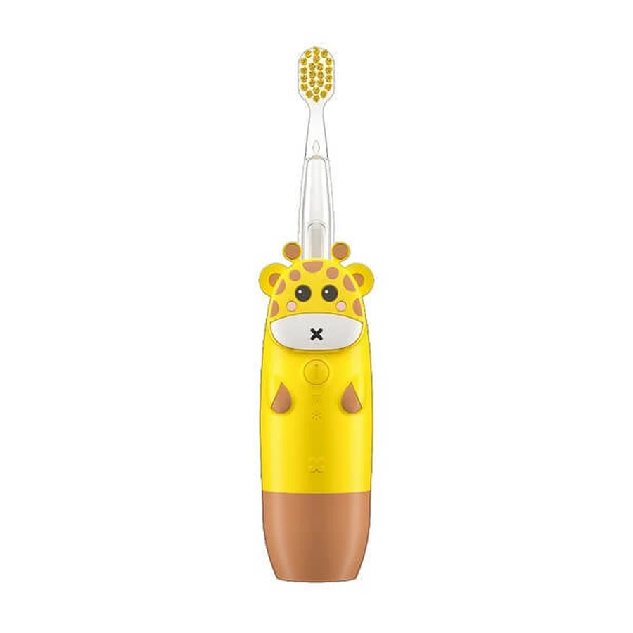InnoGIO, GIOgiraffe brosse à dents sonique jaune pour enfants GIO-450 YELLOW, 1 pc.