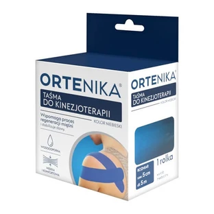 Ortenika, Kinesiotherapie-Band, 5 cm x 5 m, blau, 1 Rolle