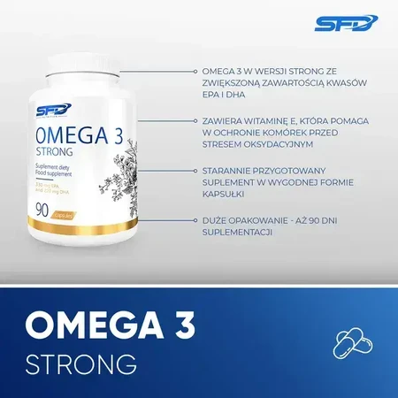 Set van 2x SFD Omega 3 Sterk, capsules, 90 stuks.