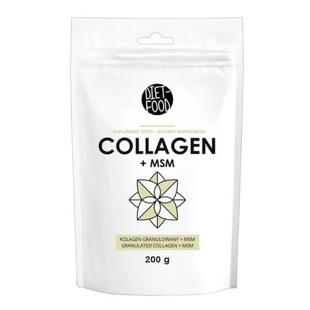 Diet-Food, Collagène de bœuf + MSM, poudre, 200 g