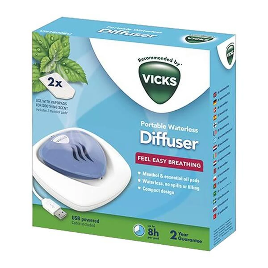 Vicks Öldiffusor VH1800 EU mit 2 Kartuschen, 1 Stk.