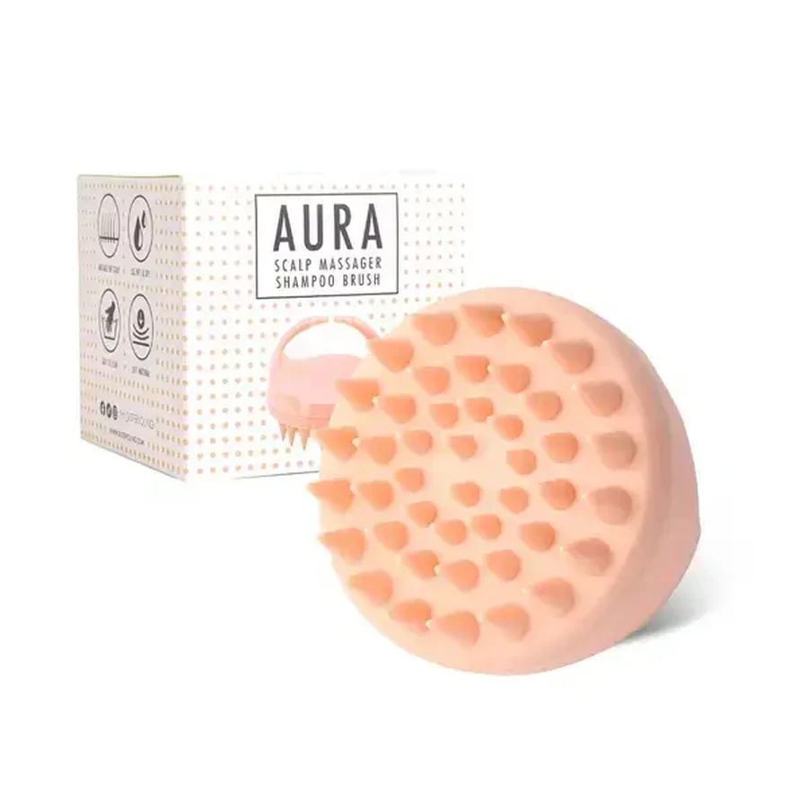 Sister Young, Cepillo lavacabezas y masajeador Nude Pink, 1 ud.