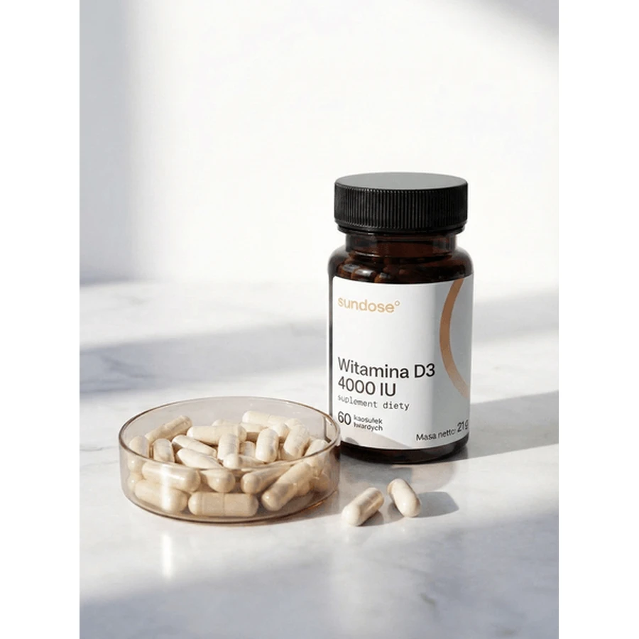 Sundose Vitamin D3 4000 IU, capsules, 60 pcs.