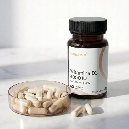 Sundose Vitamin D3 4000 IU, capsules, 60 pcs.
