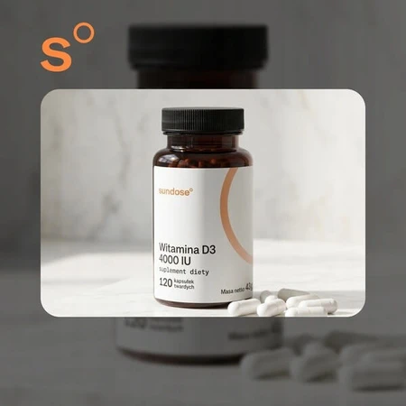 Sundose Vitamin D3 4000 IU, capsules, 60 pcs.