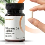 Sundose Vitamin D3 4000 IU, capsules, 60 pcs.