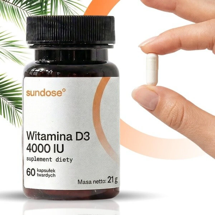 Sundose Vitamin D3 4000 IU, capsules, 60 pcs.