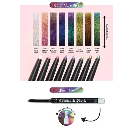 J.Cat Beauty Chromatic Shock 24/7 Xtreme Eyeliner 103, eyeliner pailleté métallique, 0.22 g.