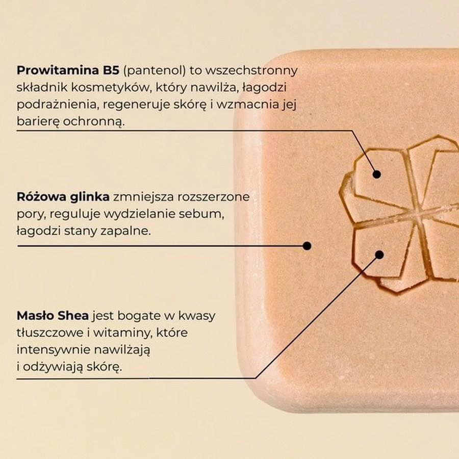 Calendula Modern Self Care, pink face wash bar, 60 g
