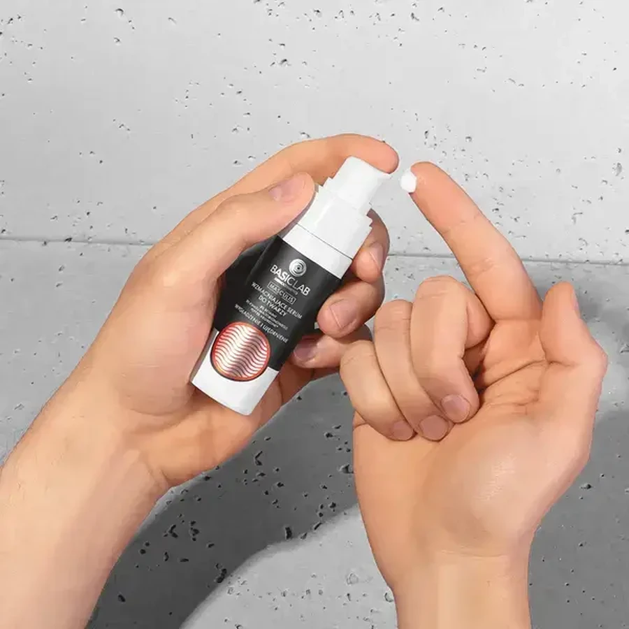 BasicLab Masculis, verstevigend gezichtsserum gladmakend en verstevigend, 30 ml