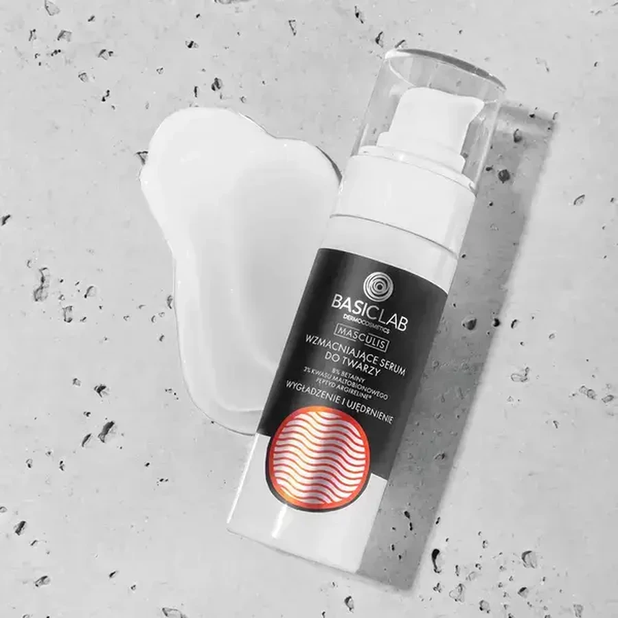 BasicLab Masculis, verstevigend gezichtsserum gladmakend en verstevigend, 30 ml