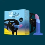 Romp Dildo Piccolo Pegging Kit, dildo met strap-on harnas, 1 stuk.