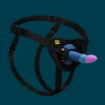 Romp Dildo Piccolo Pegging Kit, dildo met strap-on harnas, 1 stuk.