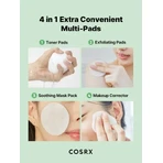 Cosrx One Step Green Calming Pad, tampons tonifiants pour le visage, 70 pcs.