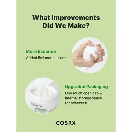 Cosrx One Step Green Calming Pad, tampons tonifiants pour le visage, 70 pcs.