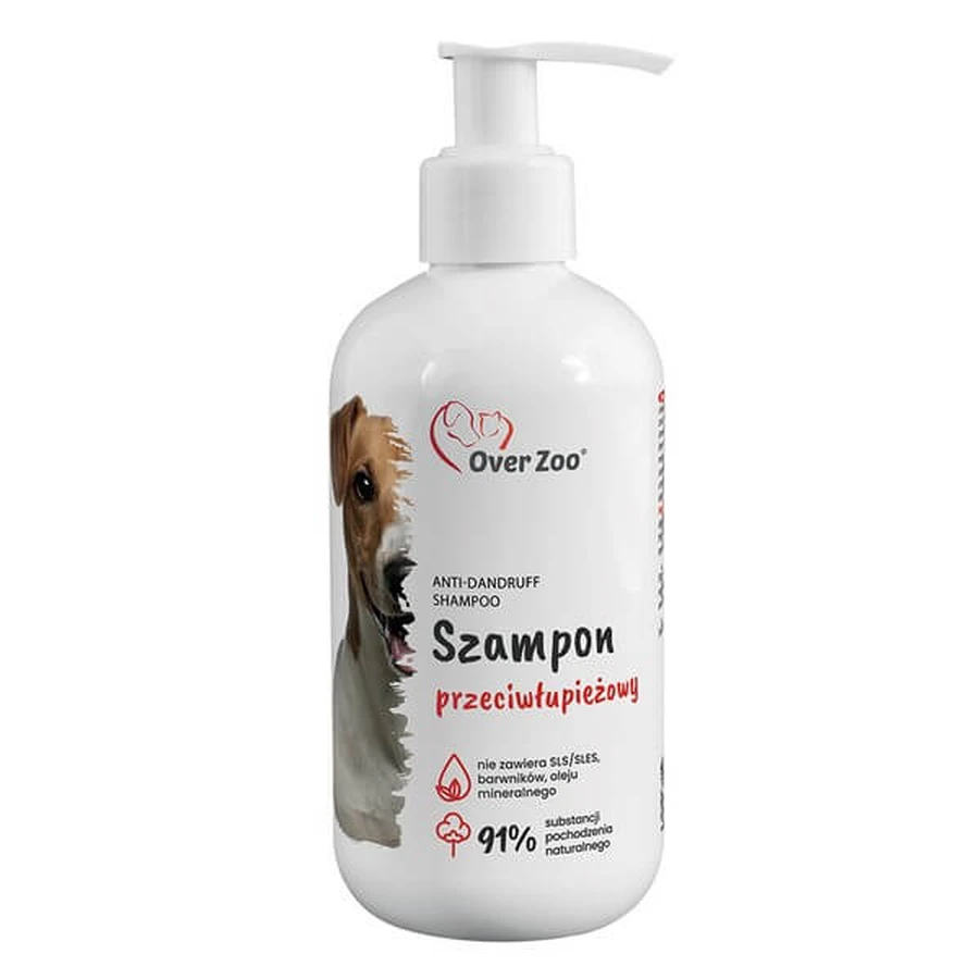 Over Zoo, champú anticaspa para perros, 250 ml