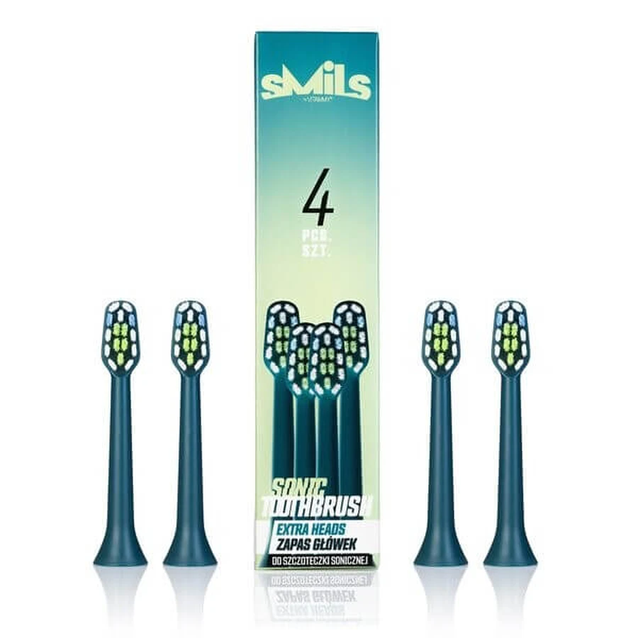 Vitammy, Smils Deep Water Schallzahnbürstenaufsätze, 4 Stück.