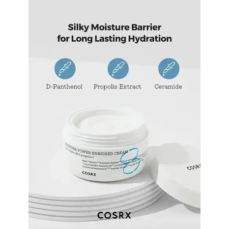 Cosrx Hydrium Moisture Power Verrijkte Crème, gezichtscrème, 50 ml