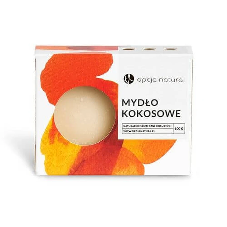 Natura Option, soap, coconut, 100 g
