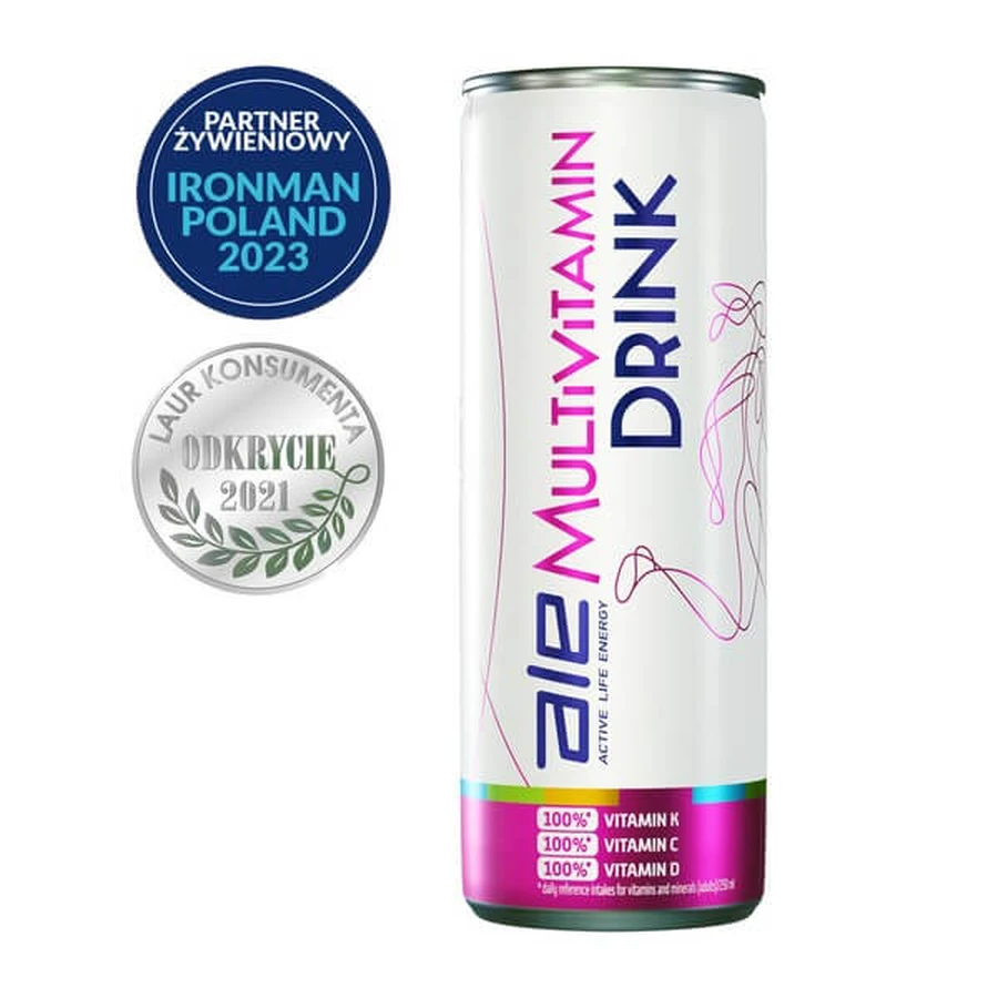 ALE Multivitamin Drink, líquido, sabor guayaba y naranja, 250 ml