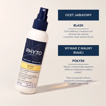 Phyto Blonde, spray iluminador para cabello rubio, 150 ml