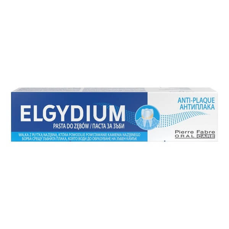 Set of 2 x Elgydium Anti Plaque, toothpaste, 75 ml