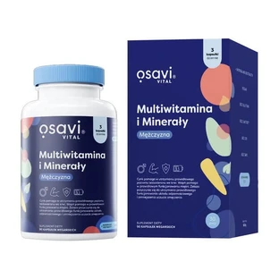 Osavi Multivitamin and Minerals Male, hard capsules, 90 pcs.